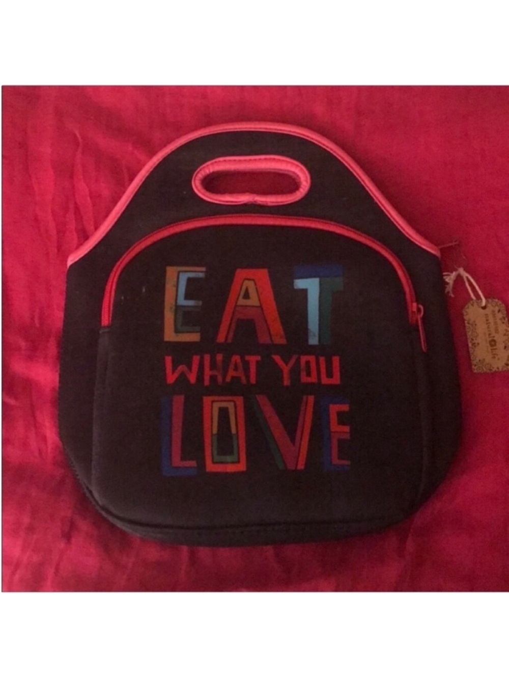 Natural Life “Eat What You Love” Neoprene Insulated Lunch Bag - Picture 3 of 9